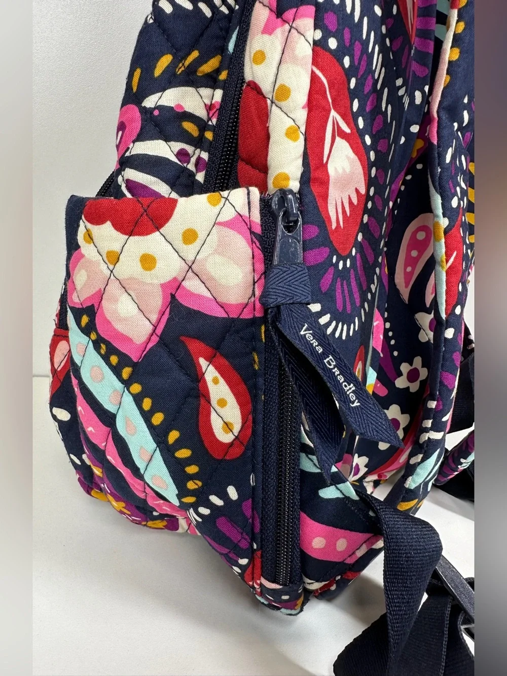 Vera Bradley Essential Compact Backpack Painted Paisley Pattern: See Description